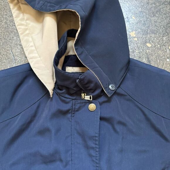 Nautica Hooded Zip Up Jacket Size Small 100% Polyester Preppy Style Blue Color - Picture 4 of 15